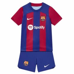 FC Barcelona Barn Hjemme Draktsett Fotball 2023 2024